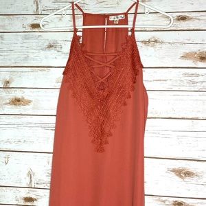 Nine Britton Lace Detail Dressy Tank